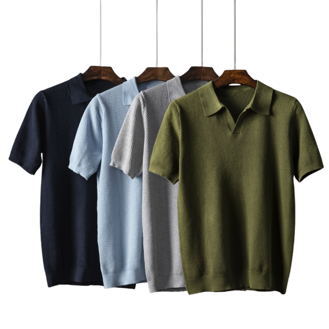 Laluna® | Textured Cotton Polo
