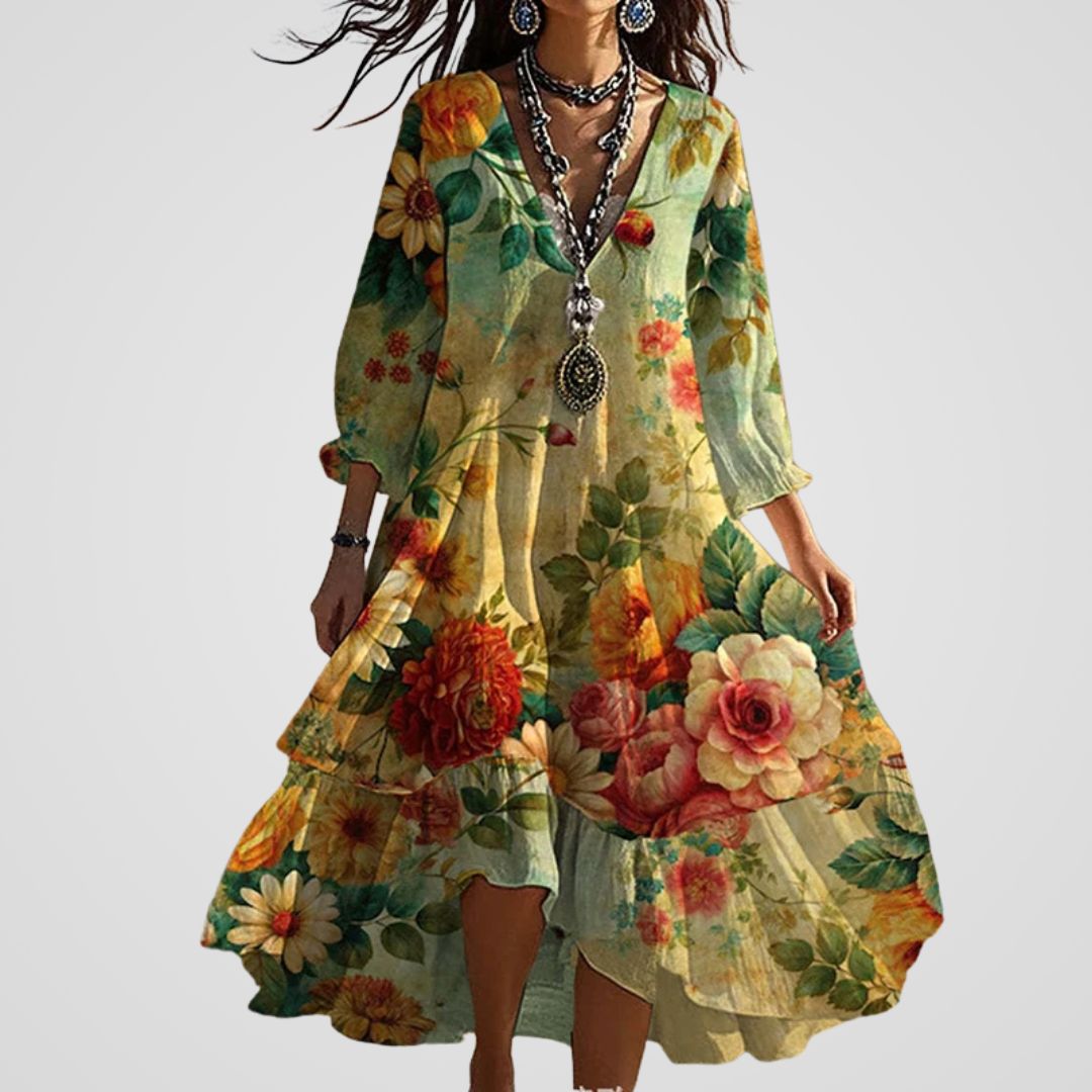 Laluna® | Retro Floral Dress