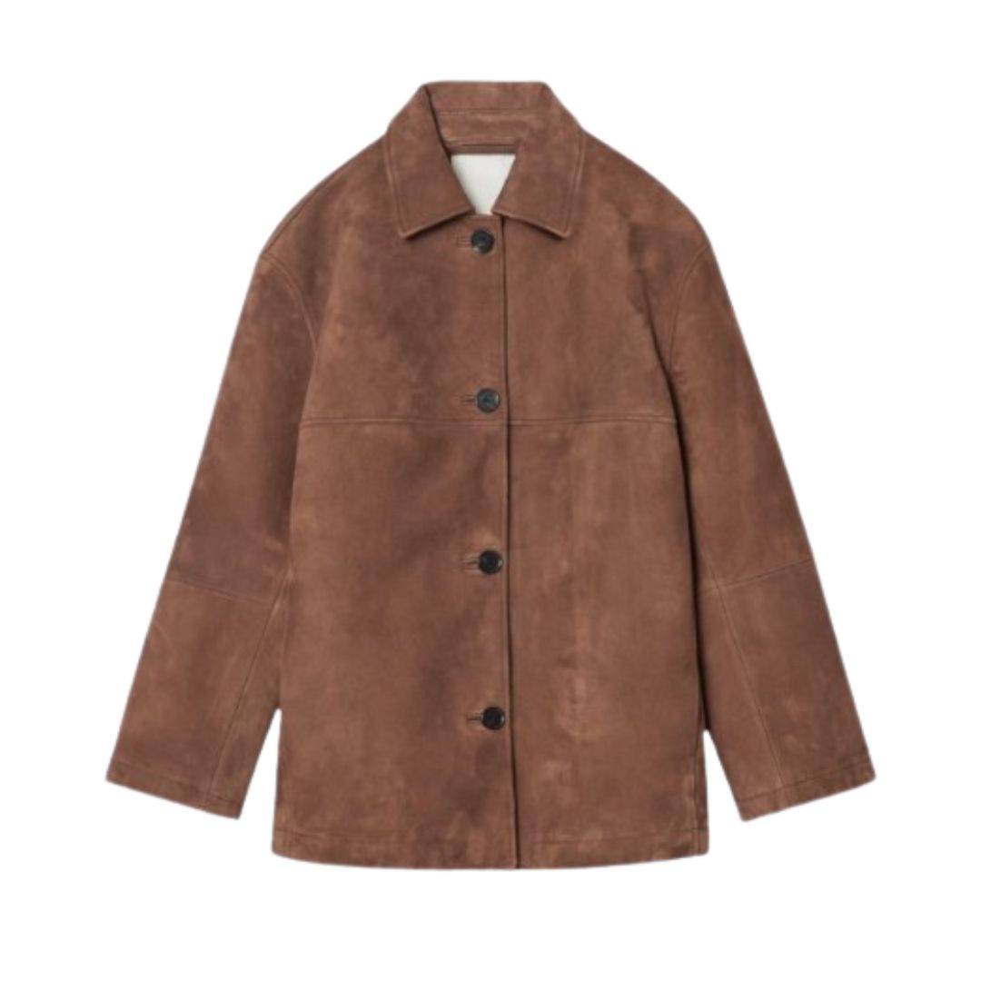 Laluna® Suede Jacket with Collar