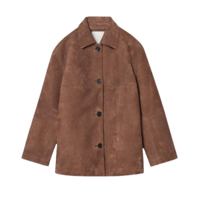 Laluna® Suede Jacket with Collar