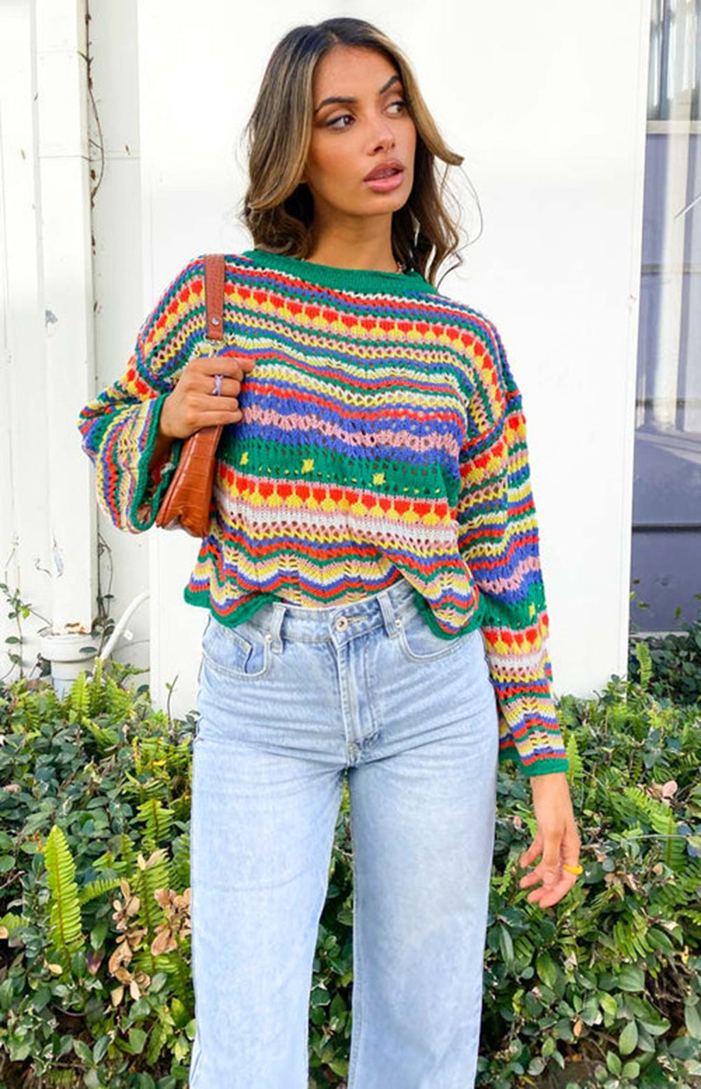 LALUNA® | Vibrant Color Pop Sweater