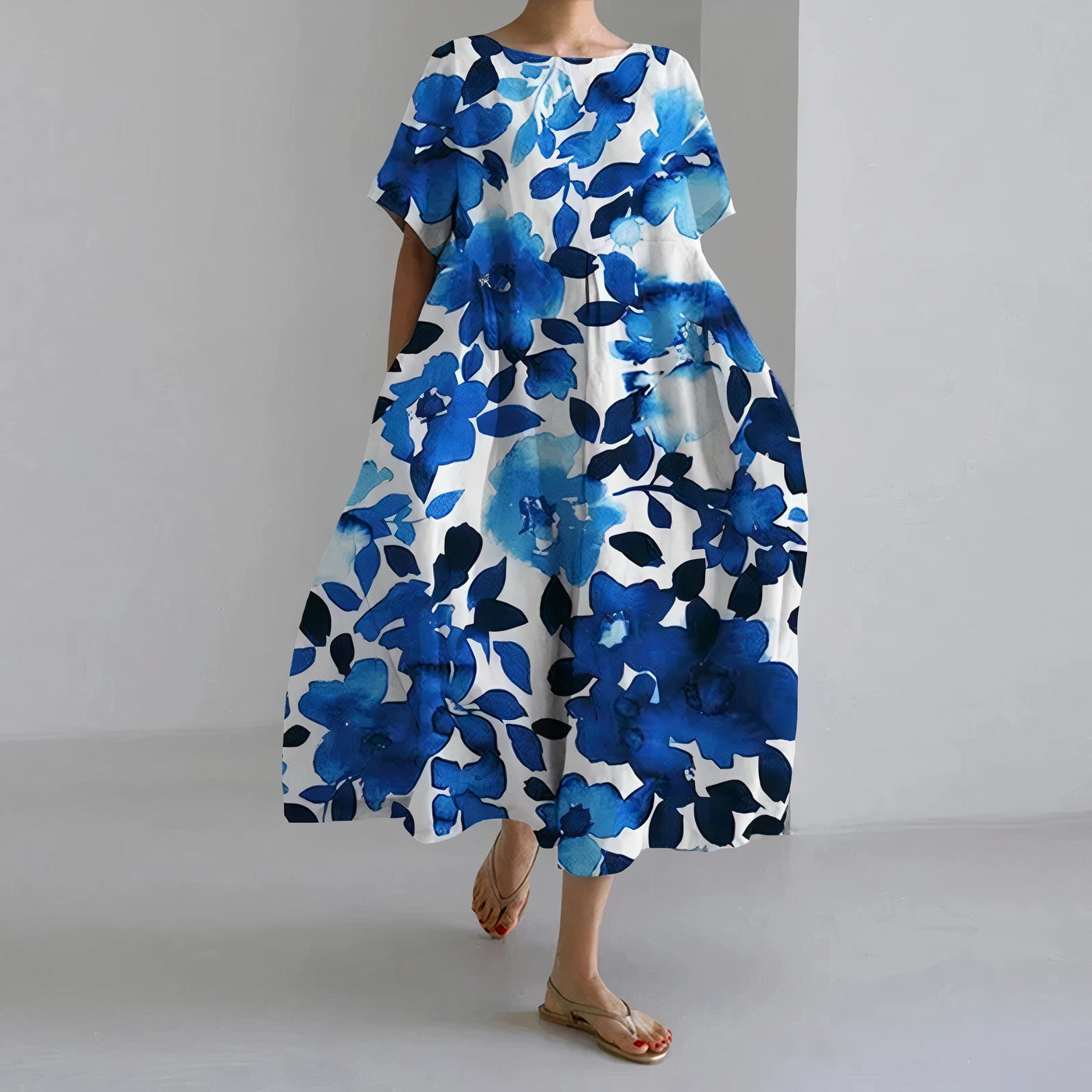 Amelia - Relaxed Floral Maxi Dress