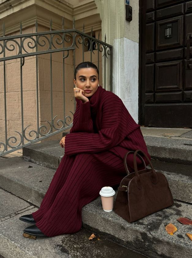 Laluna® V-Neck Jumpsuit with Matching Scarf