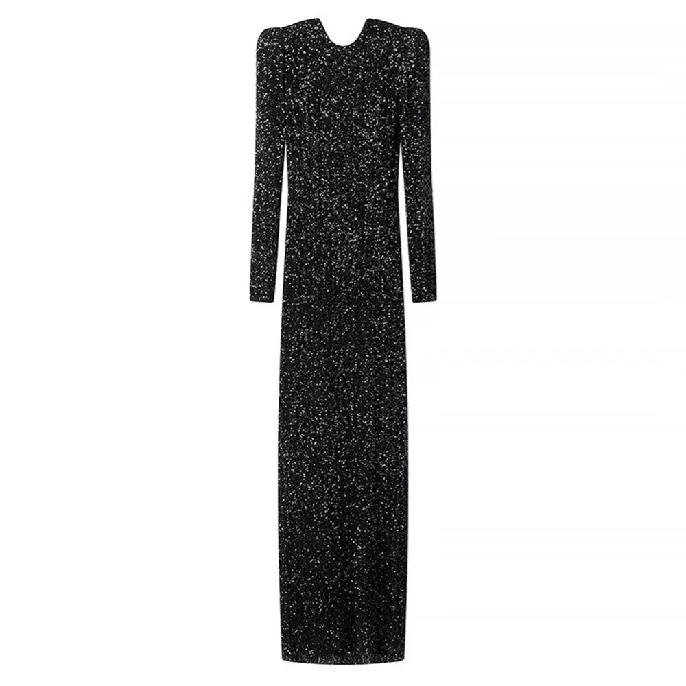 LALUNA® | DRESS WITH MIDNIGHT SPARKLE