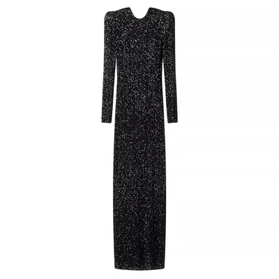 LALUNA® | DRESS WITH MIDNIGHT SPARKLE