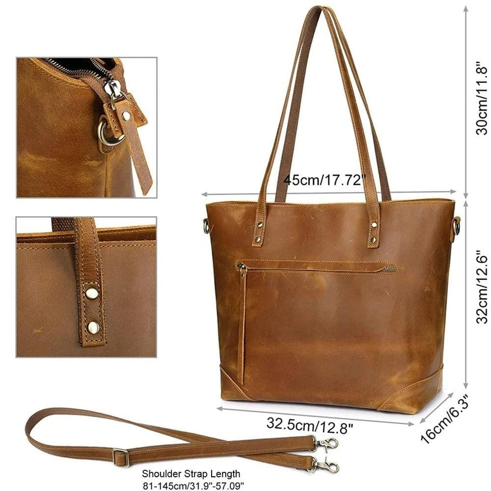 LALUNA® | CLASSIC LEATHER HANDBAG