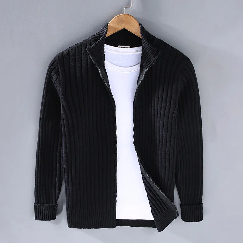 LALUNA® | RIBBED ZIP-UP JACKET