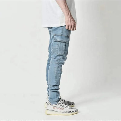 Laluna® | Elastic Cargo Street Jeans