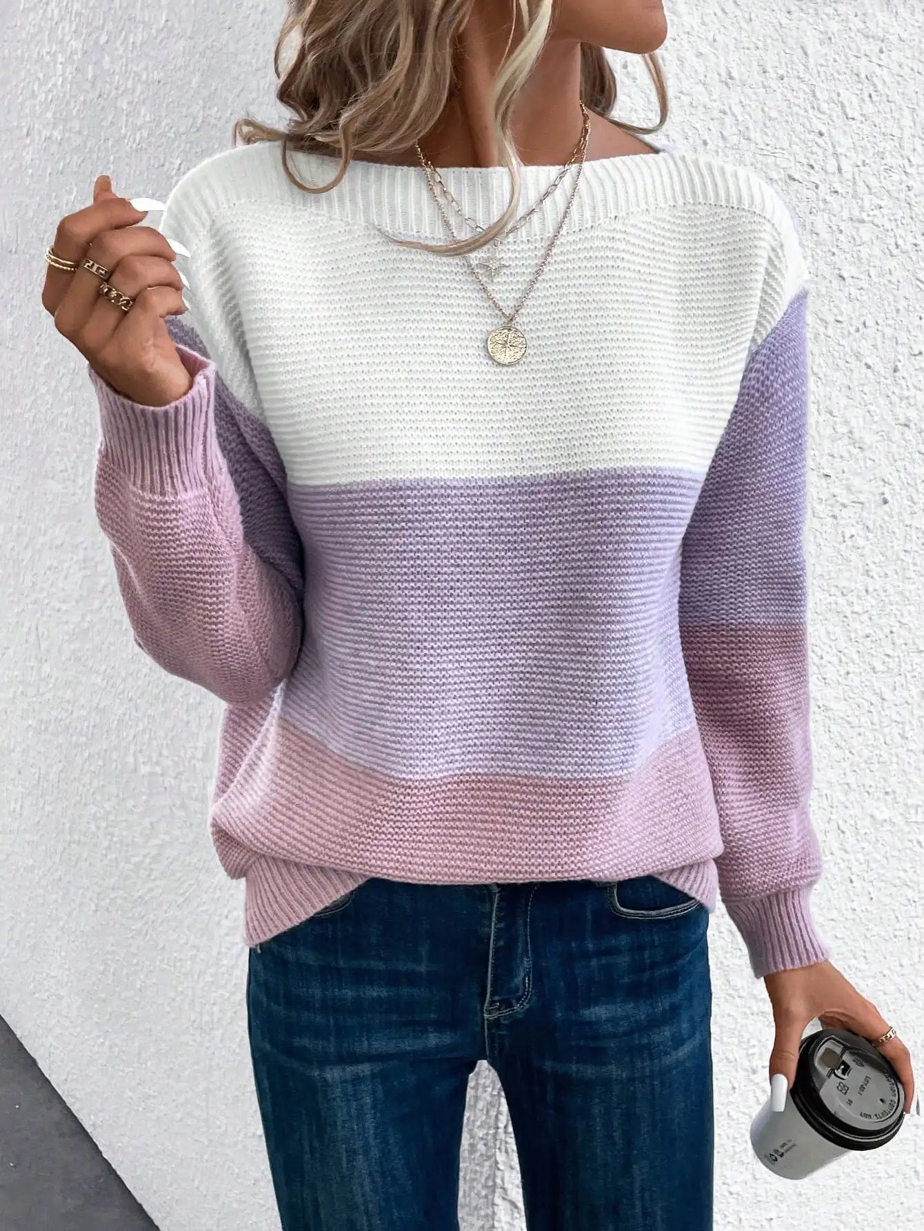Laluna® | Three-Tone Sweater