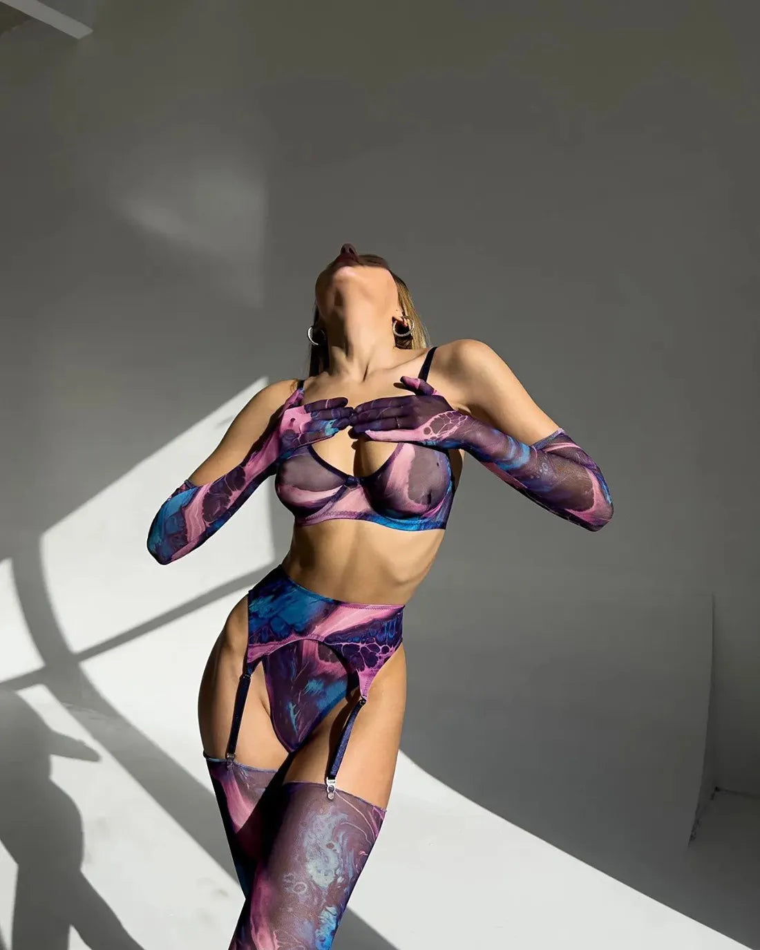 LALUNA® | Poppy Tie-Dye Lingerie Ensemble