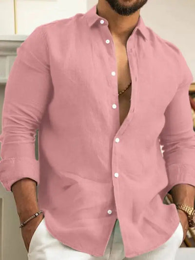 Thomas™ - Cotton Shirt Featuring an Italian Collar