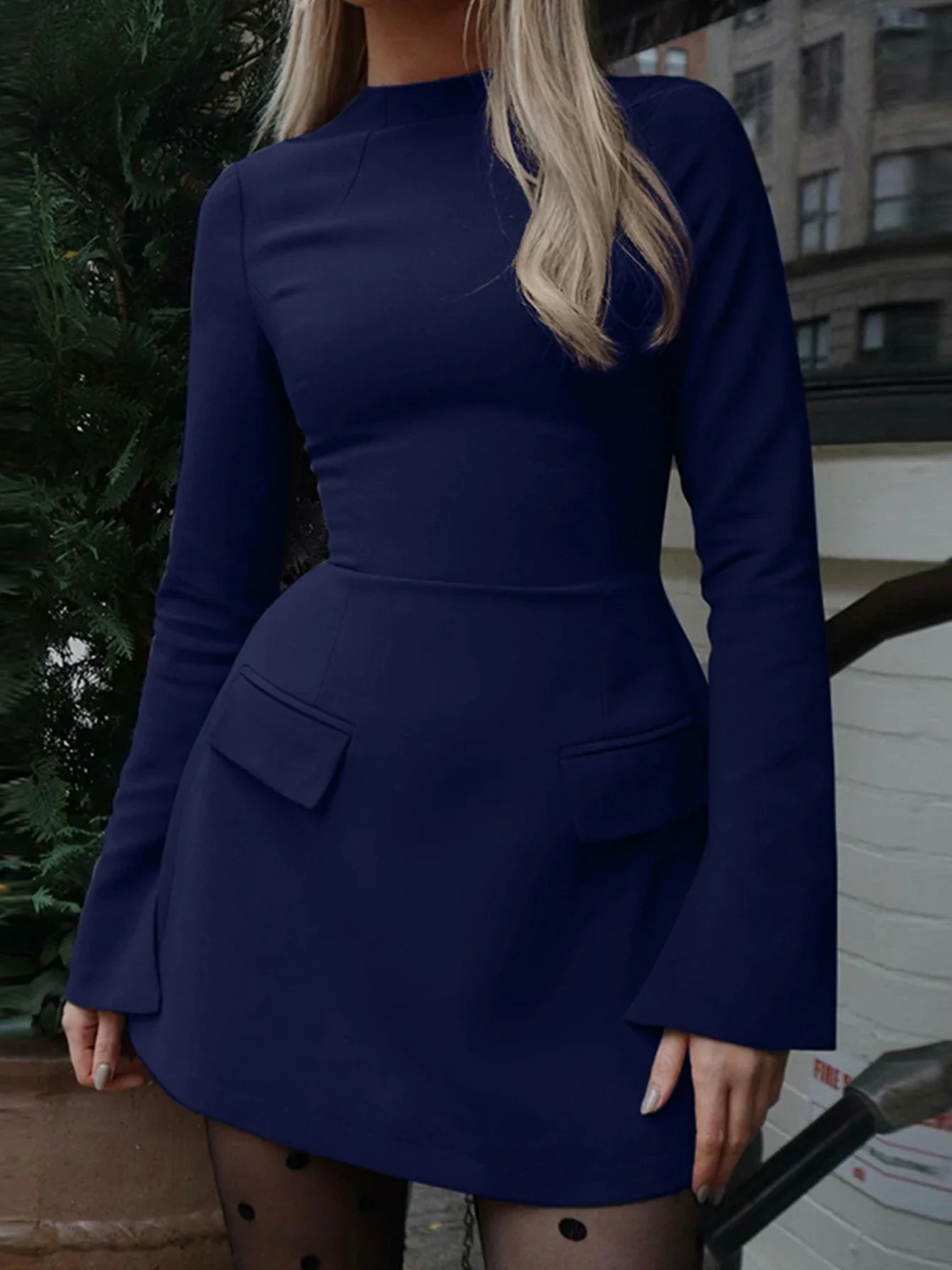 Laluna® | Split Sleeve Short Dress