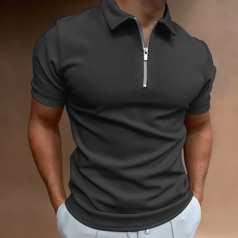 Laluna® Classic Zipper Polo Shirt