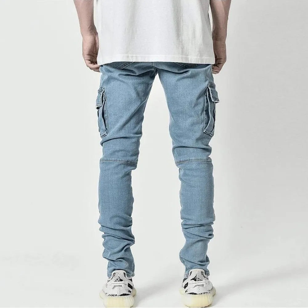 Laluna® | Elastic Cargo Street Jeans
