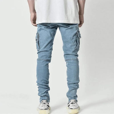 Laluna® | Elastic Cargo Street Jeans