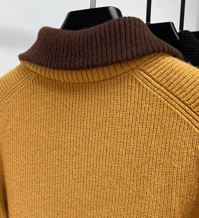 LALUNA® | RIBBED ZIPPERED SWEATER