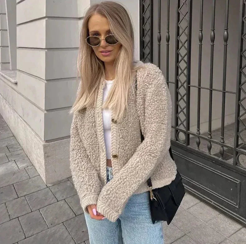 LALUNA® Teddy Cardigan
