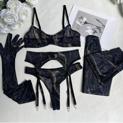 LALUNA® | Poppy Tie-Dye Lingerie Ensemble