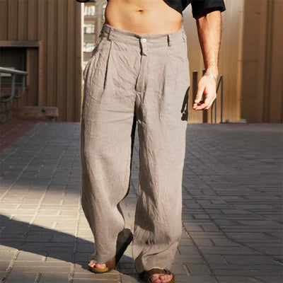 Laluna® Wide-Leg Linen Pants