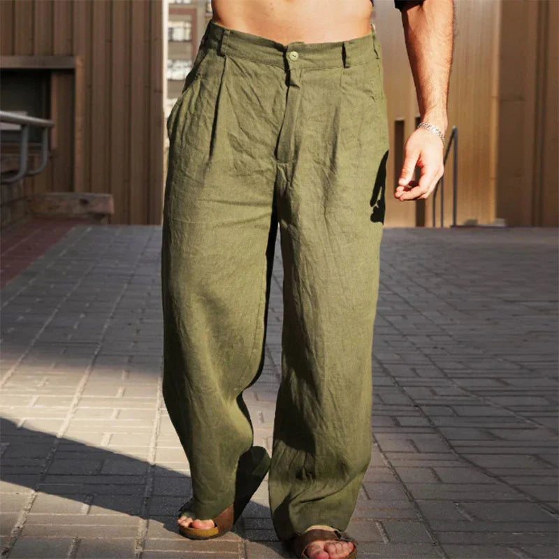 Laluna® Wide-Leg Linen Pants