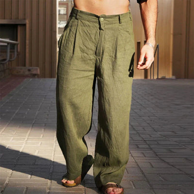 Laluna® Wide-Leg Linen Pants