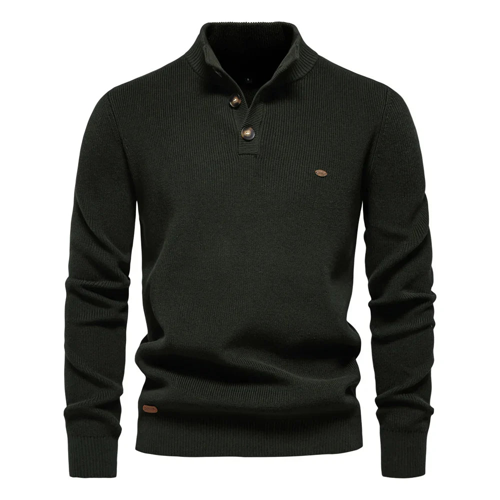 Laluna® | Men's Button-Detail Sweater