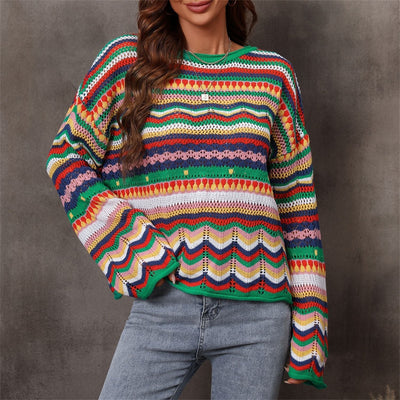 LALUNA® | Vibrant Color Pop Sweater