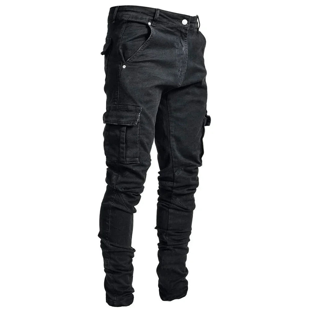 Laluna® | Elastic Cargo Street Jeans