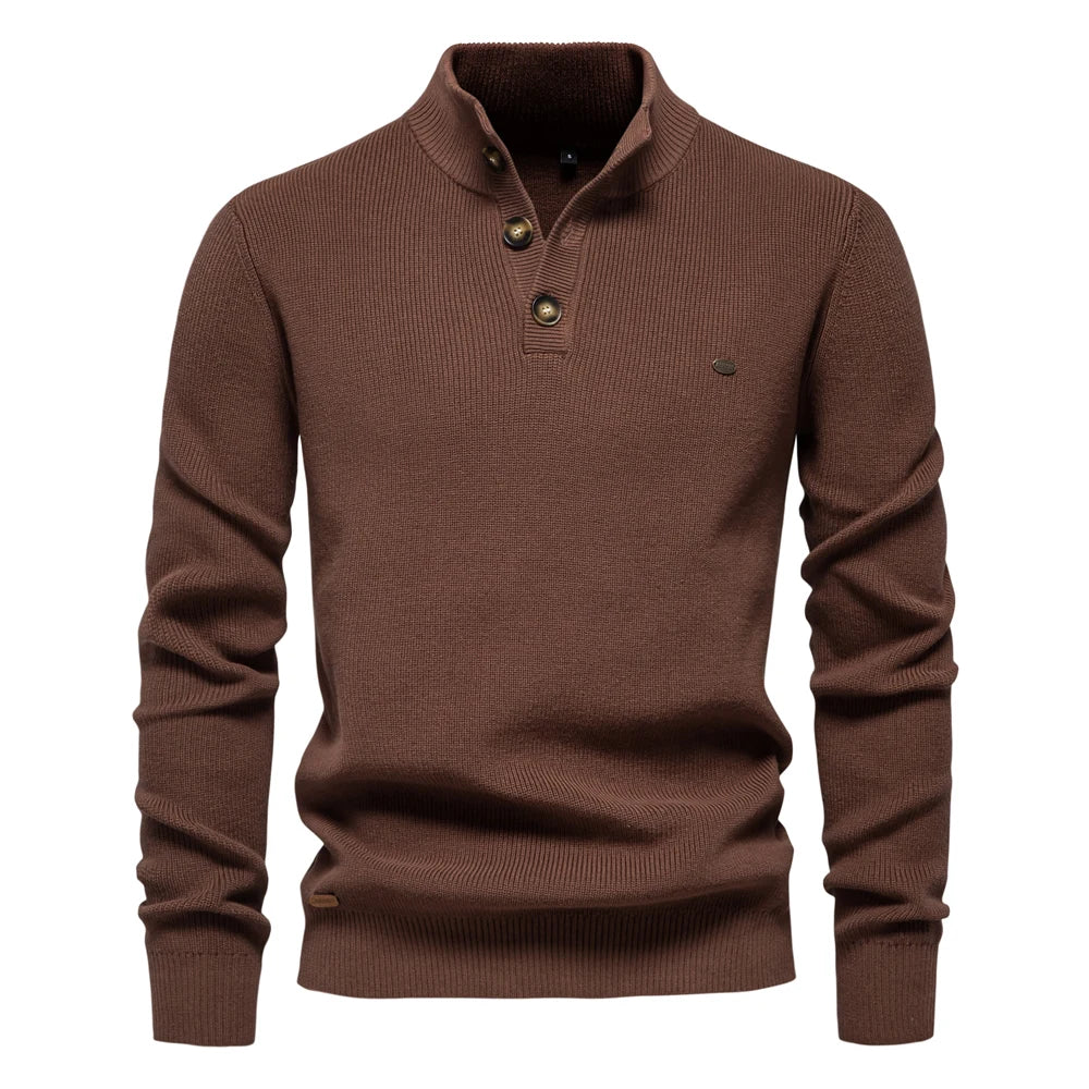 Laluna® | Men's Button-Detail Sweater