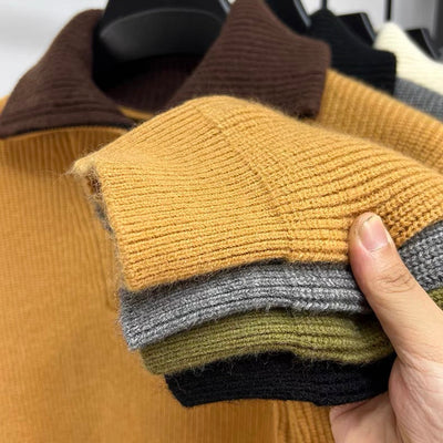 LALUNA® | RIBBED ZIPPERED SWEATER
