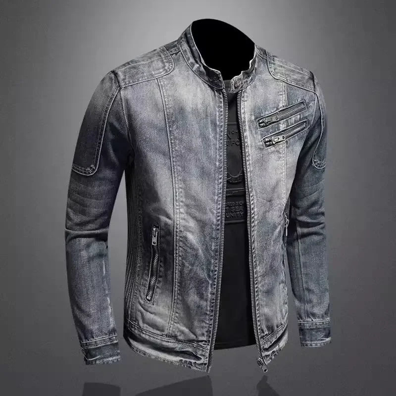 Laluna® | Denim Motorcycle Jacket