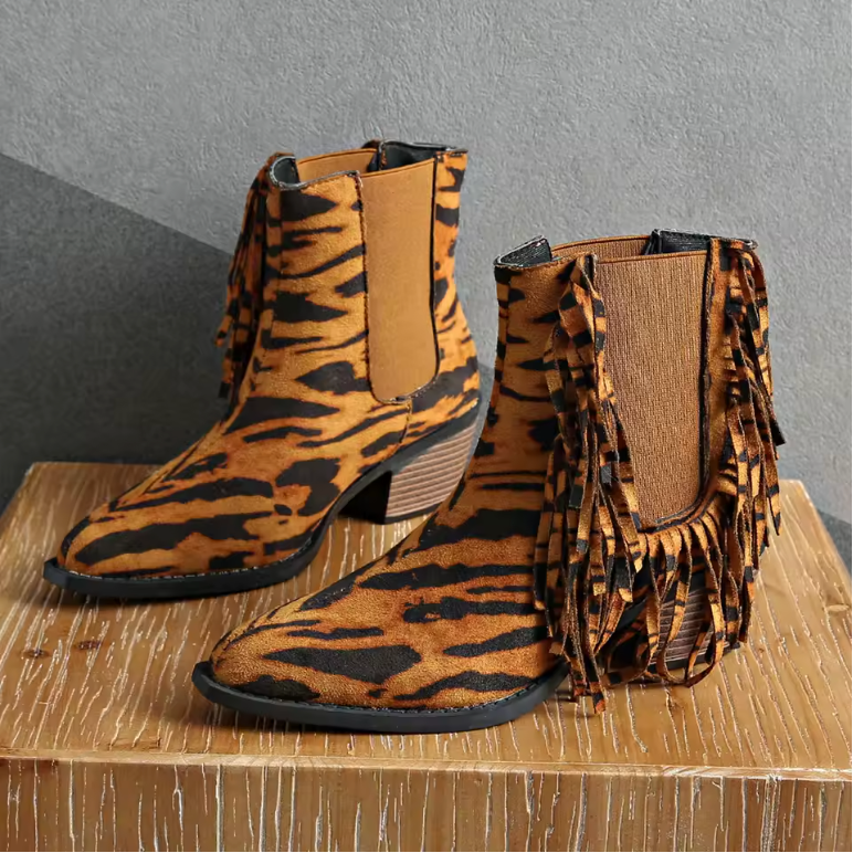 Laluna® | Luxury Fringe Ankle Boots