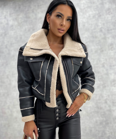 LALUNA® | Wool-Infused Leather Jacket