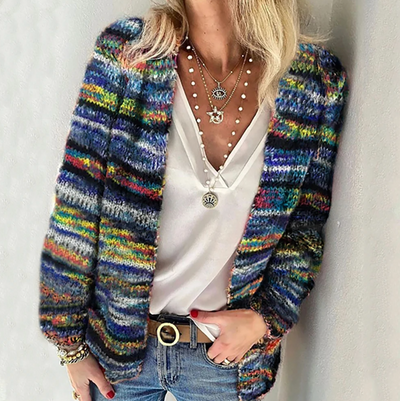 LUNA | Striped Knit Cardigan