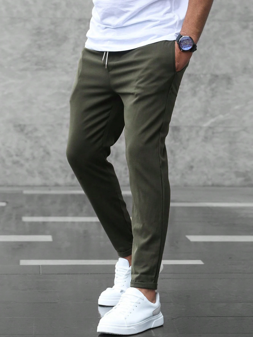 Modern stretch pants for men