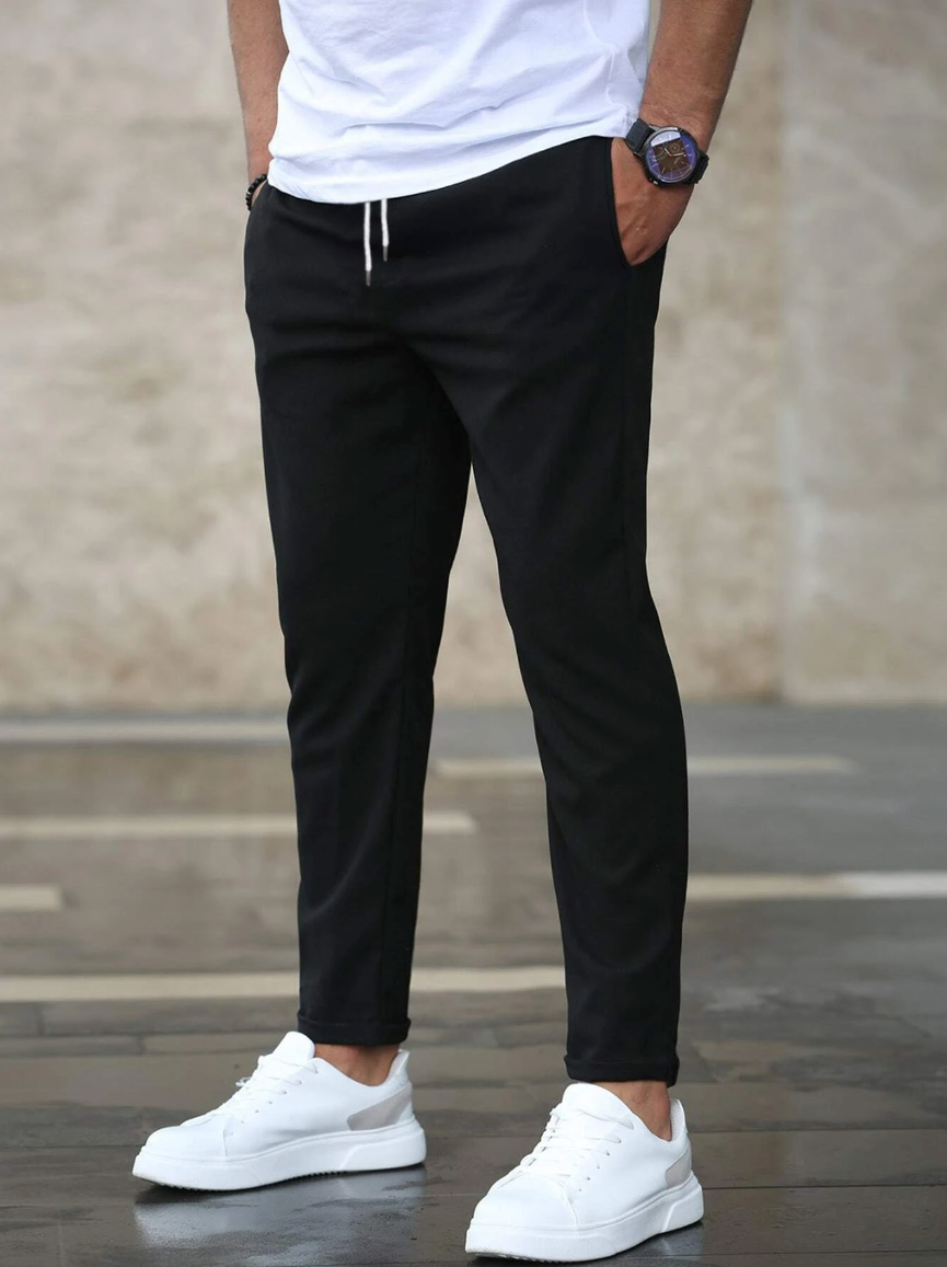 Modern stretch pants for men