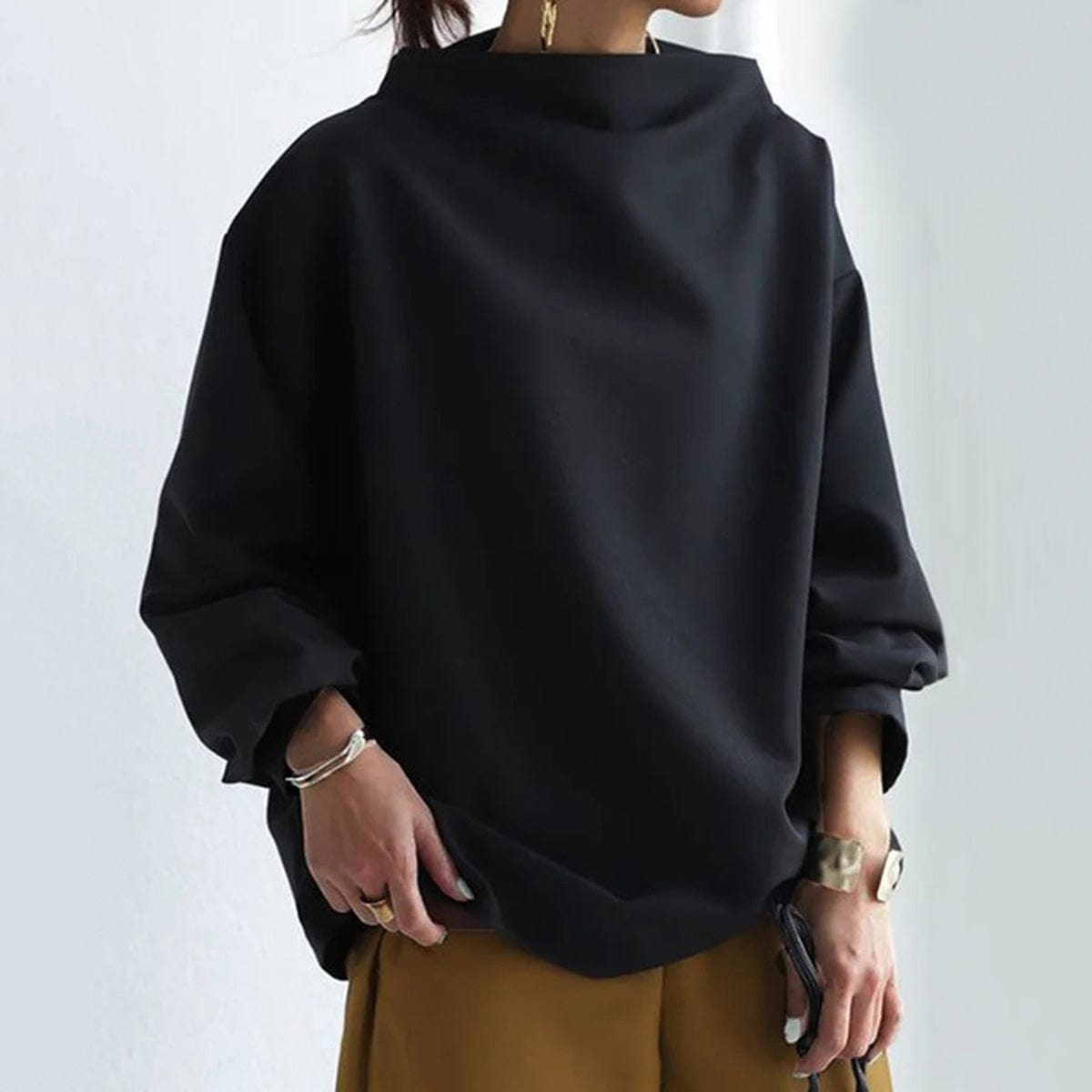 Laluna® | High-Neck Casual Top