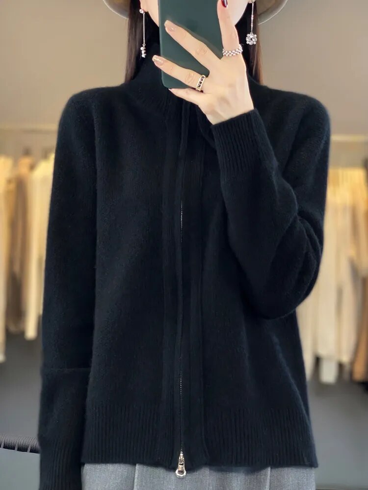 Laluna® | Snug Zip-Up Cardigan