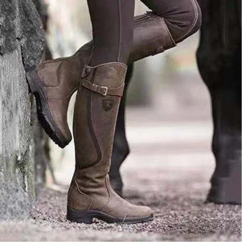 Laluna® | Chic High Leather Boots