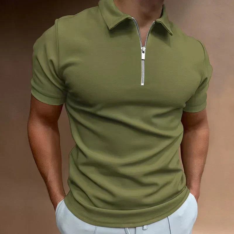 Laluna® Classic Zipper Polo Shirt