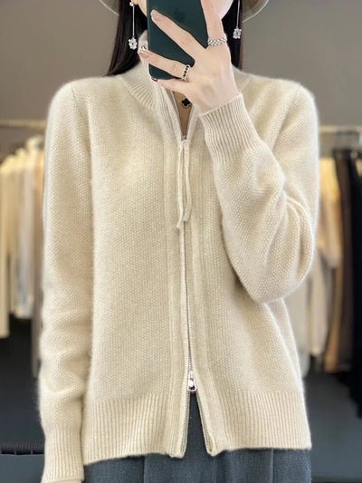 Laluna® | Snug Zip-Up Cardigan