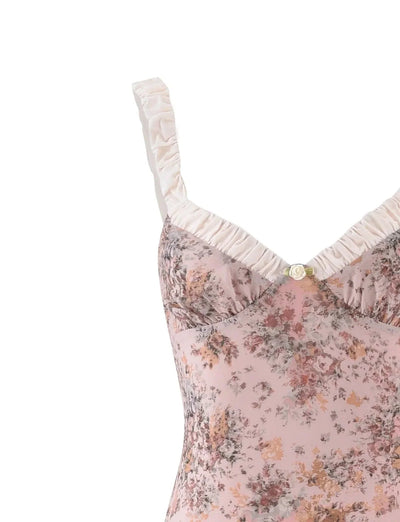 Laluna® | Floral Dress in Pink Camouflage