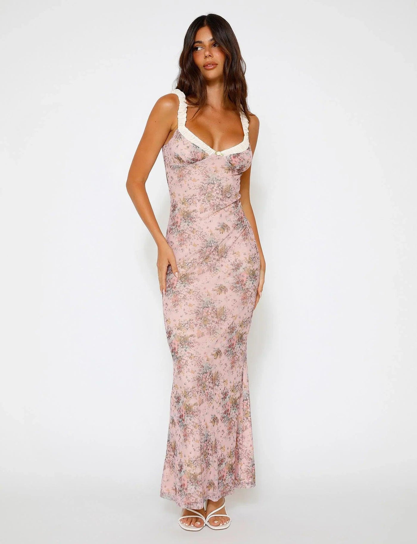 Laluna® | Floral Dress in Pink Camouflage