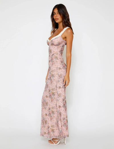 Laluna® | Floral Dress in Pink Camouflage