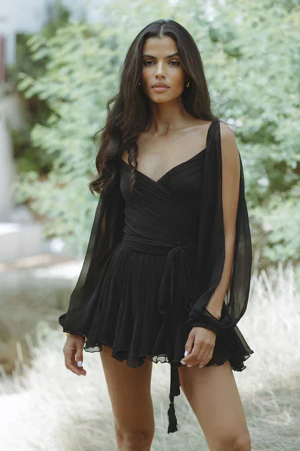 Laluna® | Whimsical Mini Dress with Balloon Sleeves