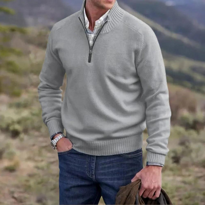 Laluna® | Luxe Cashmere Zip-Up Sweater