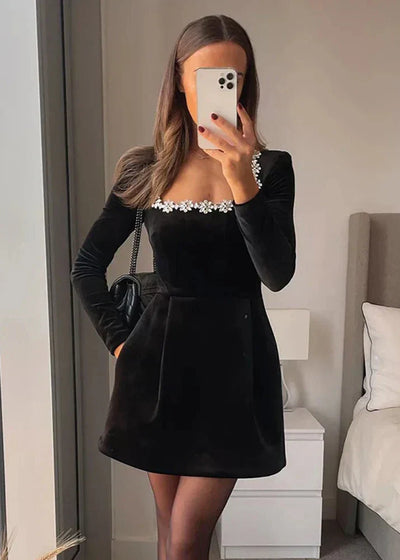 Laluna® | Elegant Long Sleeve Dress
