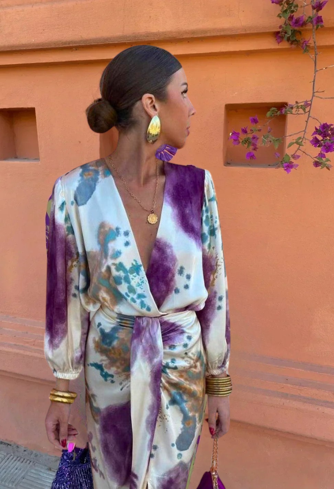 Laluna® | Chic V-Neck Dress