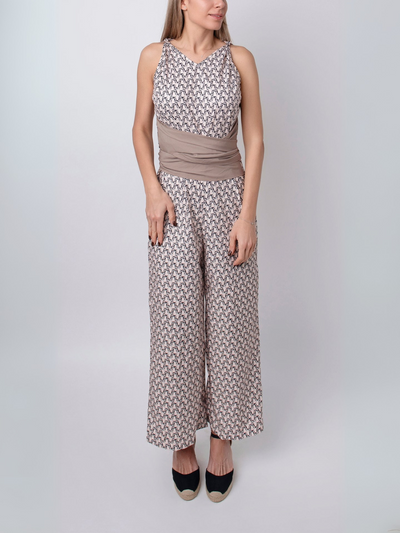 Laluna® | Sleeveless Round Neck Jumpsuit