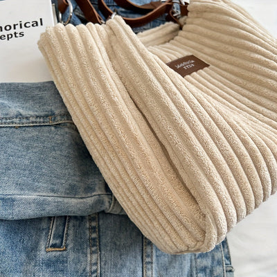 LALUNA® | Plush Cord Shoulder Bag